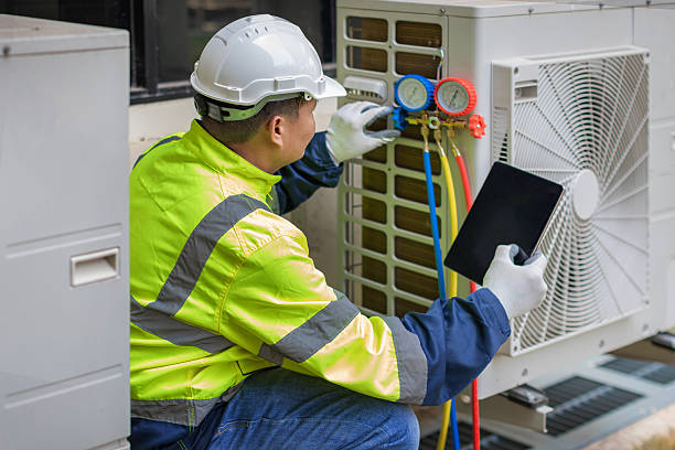 Professional Hvac Maintenance technician working in Greenbush, MA